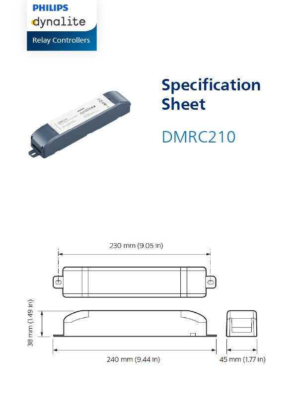 DMRC210 Spec Sheet