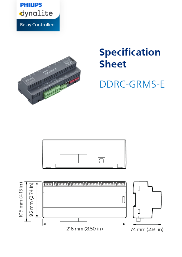 DDRC-GRMS-E Spec Sheet