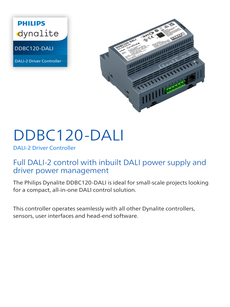 DDBC120-DALI Spec Sheet