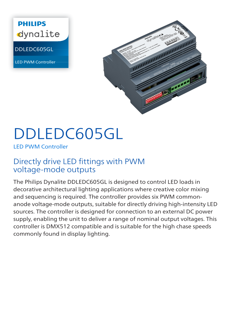 DDLEDC605GL Spec Sheet