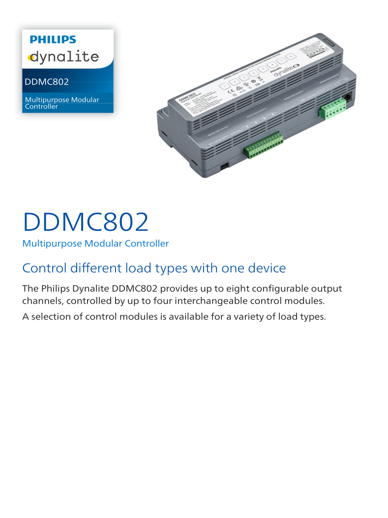 DDMC802 Spec Sheet