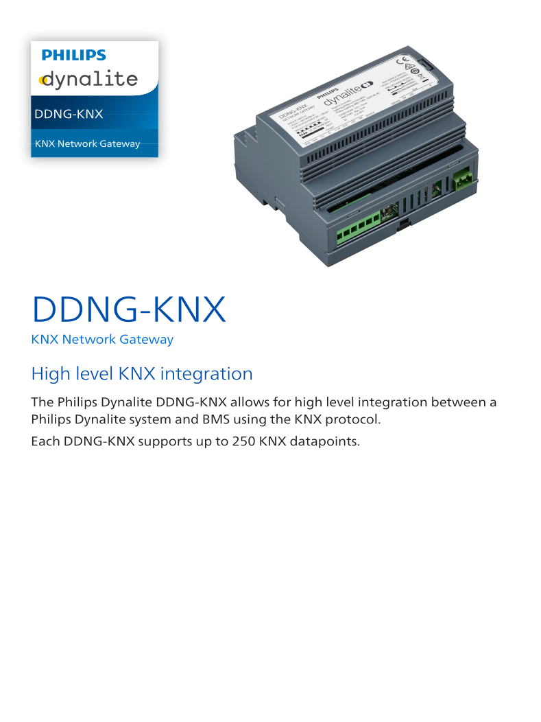 DDNG-KNX Spec Sheet