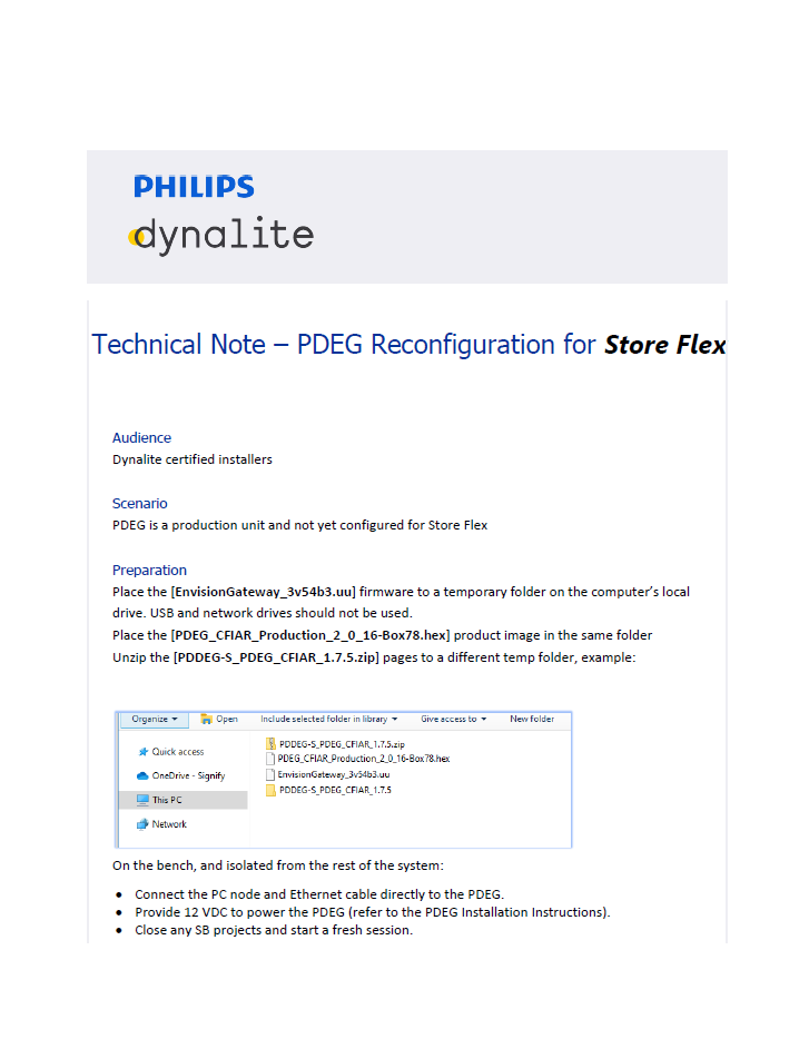 Store Flex Technical Note